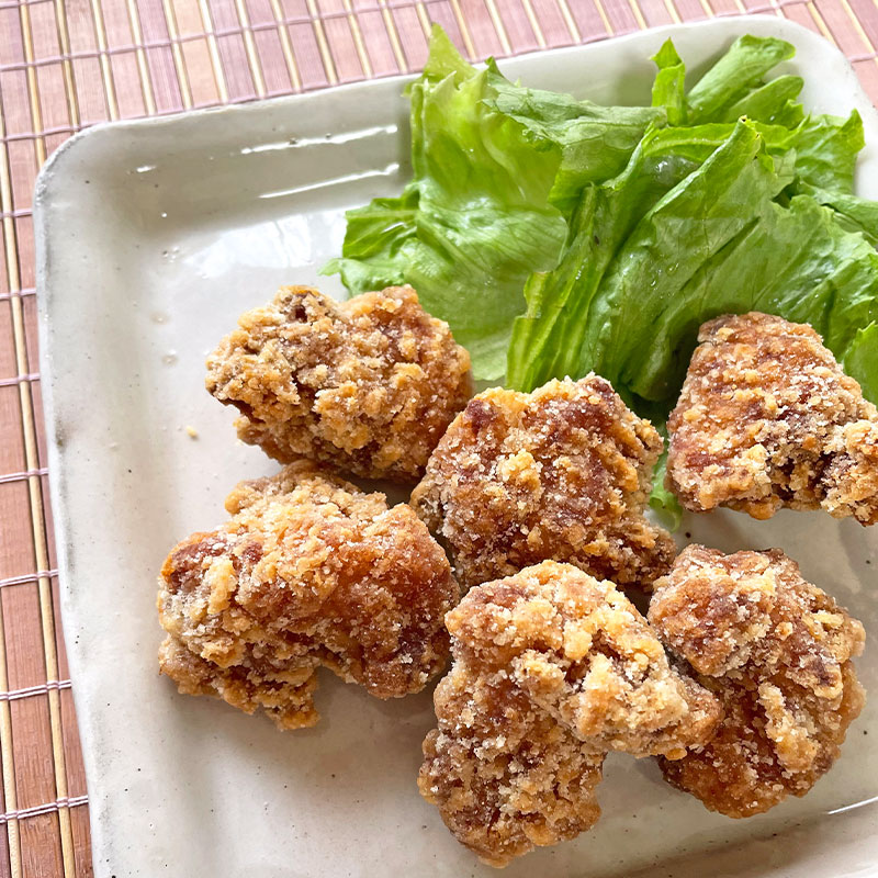 あご入り本物素材だし（まるごと粉末）の白だしでつくった竜田揚げ