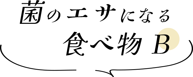 菌のエサになる食べ物【B】