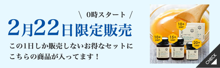 【2/22限定】マヌカハニー非常食セット