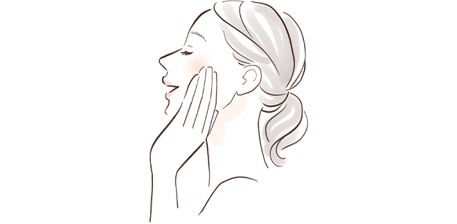 しっとりうるおう肌