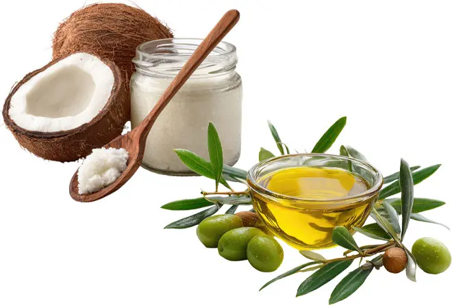 ココナツオイルとオリーブオイル