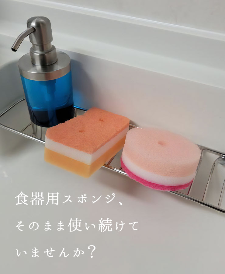 食器用スポンジ、そのまま使い続けていませんか？