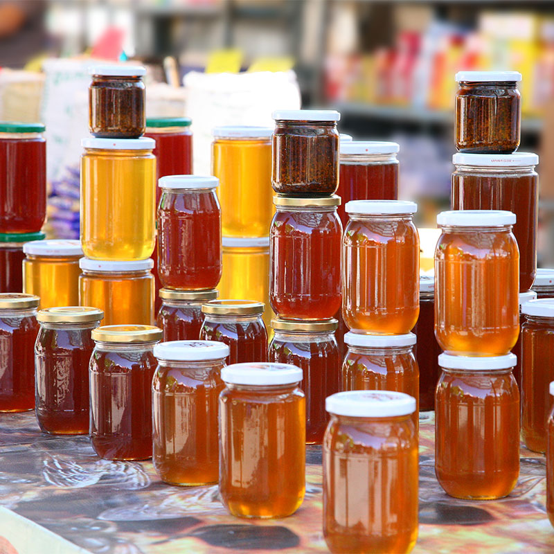 色んな種類の蜂蜜