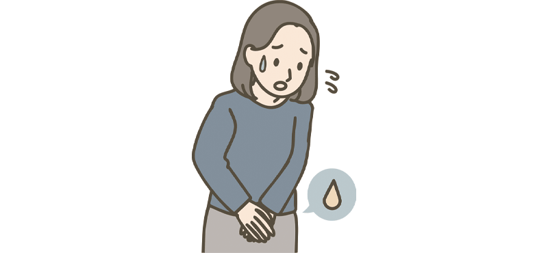 尿モレする女性